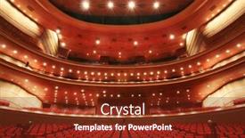  Presentation with performing arts - PPT layouts consisting of chinese-national-centre background and a tawny brown colored foreground