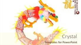  Presentation with chinese new year - Slide set having chinese-new-year-concept background and a cream colored foreground