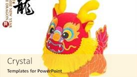  Presentation with chinese new year - Presentation design having chinese-new-year-concept and a yellow colored foreground