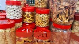  Presentation with chinese new year - Presentation design consisting of chinese-new-year-goodies background and a red colored foreground