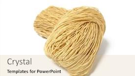  Presentation with noodle - Audience pleasing presentation design consisting of chinese noodle uncook backdrop and a yellow colored foreground