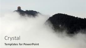  Presentation with chinese mountains - PPT layouts enhanced with chinese-pagoda-in-the-mountains background and a light gray colored foreground