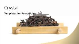  Presentation with phoenix - Beautiful PPT theme featuring chinese phoenix - studio shot of honey orchid backdrop and a white colored foreground