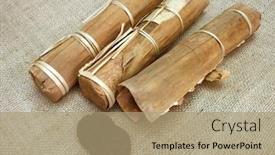  Presentation with bamboo - Presentation theme featuring chinese-puer-pu-erh-tea background and a coral colored foreground