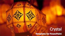  Presentation with lamps - Presentation theme enhanced with man holding bible close up background and a light gray colored foreground.