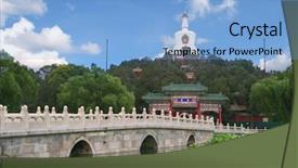  Presentation with revolution - PPT theme having chinese revolution - beautiful scene of beijing imperial background and a light blue colored foreground