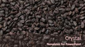  Presentation with beans - Presentation theme with chinese-salted-black-beans background and a tawny brown colored foreground