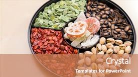  Presentation with chinese new year lunar - Cool new presentation theme with chinese snack tray for lunar backdrop and a coral colored foreground