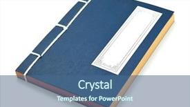  Presentation with china - Presentation having chinese style book background and a ocean colored foreground