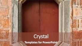  Presentation with close up of a brick - Cool new slides with chinese style on brick wall backdrop and a  colored foreground