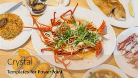  Presentation with seafood - 