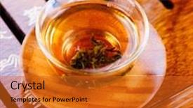  Presentation with chinese traditional - Amazing slide deck having chinese tea traditional ceremony backdrop and a gold colored foreground