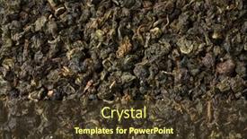  Presentation with organic tea - Slides featuring chinese-ti-kuan-yin-organic background and a tawny brown colored foreground