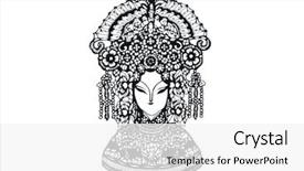  Presentation with chinese traditional - Beautiful PPT theme featuring chinese traditional folk art paper backdrop and a white colored foreground