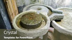  Presentation with chinese traditional - Amazing presentation having chinese-traditional-style-stone-mill backdrop and a tawny brown colored foreground