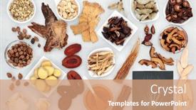  Presentation with holistic - Slide set with chinese-treatment-for-cold background and a coral colored foreground