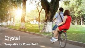  Presentation with university - Cool new presentation with chinese university campus backdrop and a  colored foreground