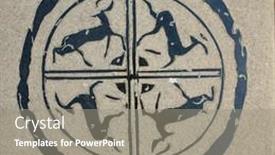  Presentation with chinese chinese - Colorful slide set enhanced with chinese-vintage-parttern-on-stone backdrop and a  colored foreground