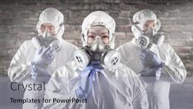  Presentation with hazmat - Amazing slide deck having chinese-woman-and-team-behind backdrop and a light gray colored foreground