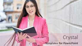  Presentation with business book - 