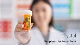  Presentation with chinese chinese - Presentation theme with chinese-woman-pharmacist-smiling-confident background and a lemonade colored foreground