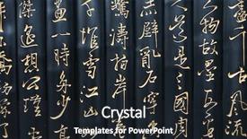  Presentation with bamboo - Cool new presentation with chinese world write on black backdrop and a wine colored foreground