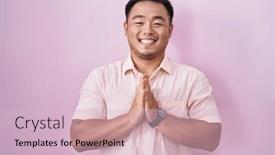  Presentation with forgiveness - Theme consisting of chinese-young-man-standing-over background and a lemonade colored foreground