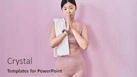  Presentation with forgiveness - Theme with chinese-young-woman-wearing-sportswear background and a soft green colored foreground