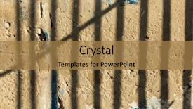  Presentation with wall - Audience pleasing presentation design consisting of chinken - background of a wall concept backdrop and a coral colored foreground