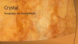  Presentation with old metal sheet roof texture - Presentation theme having chinken - old orange plaster texture background and a  colored foreground