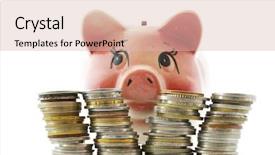  Presentation with piggy bank is evil - Theme consisting of chinken - piggy bank with coins background and a lemonade colored foreground