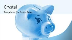  Presentation with bank - Amazing slides having chinken - piggy bank backdrop and a  colored foreground