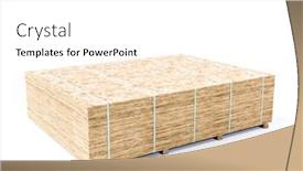  Presentation with pallet - Amazing slide set having chipboard-sheets-stacked-on-pallet backdrop and a white colored foreground