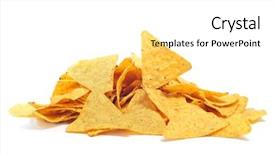  Presentation with nachos - PPT theme with chips - pile of nachos background and a white colored foreground