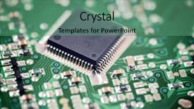  Presentation with chip - Slides enhanced with chipset - chip close up background and a  colored foreground