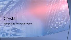  Presentation with printed circuit board - PPT theme enhanced with chipset - image of data center background and a light blue colored foreground