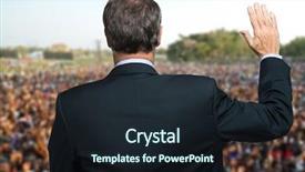  Presentation with years in the making - Presentation theme featuring chirf financial - politician talking and making background and a wine colored foreground