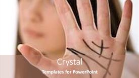  Presentation with black chalkboard vintage blackboard isolated - PPT layouts consisting of chirologie - chiromancy black contours on palm background and a coral colored foreground