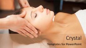  Presentation with facial - Presentation design featuring late classic yucatec-maya background and a coral colored foreground