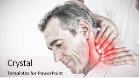  Presentation with patients - Slide deck consisting of active medical - male chiropractor massaging patients neck background and a lemonade colored foreground