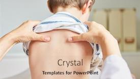  Presentation with acupressure - Beautiful theme featuring chiropractor-or-osteopath-does-acupressure backdrop and a lemonade colored foreground