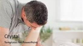  Presentation with chiropractor - Beautiful slides featuring chiropractor stretches a woman's leg in his surgery backdrop and a coral colored foreground