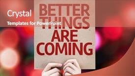  Presentation with policia lights of police car - Amazing theme having chirstmas - better things are coming card backdrop and a coral colored foreground