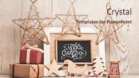  Presentation with gifts - Slides enhanced with chirstmas - christmas background with gifts background and a lemonade colored foreground