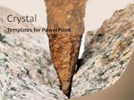 Chisel And Broken Stone PPT template 75 | CrystalGraphics