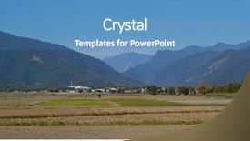  Presentation with rice paddy - Slide deck featuring chishang paddy rice meadow field background and a teal colored foreground