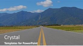  Presentation with rice field - Audience pleasing PPT theme consisting of  backdrop and a  colored foreground