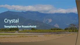  Presentation with rice field - Cool new slide deck with  backdrop and a  colored foreground