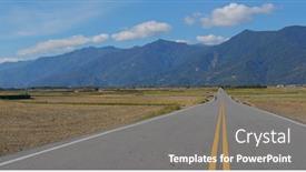  Presentation with rice field - PPT theme consisting of  background and a  colored foreground