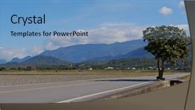  Presentation with rice field - Cool new presentation theme with  backdrop and a  colored foreground